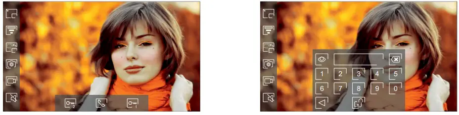 golmar G2Call App - and normal screen