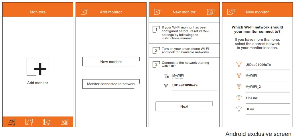 golmar G2Call App - available networks