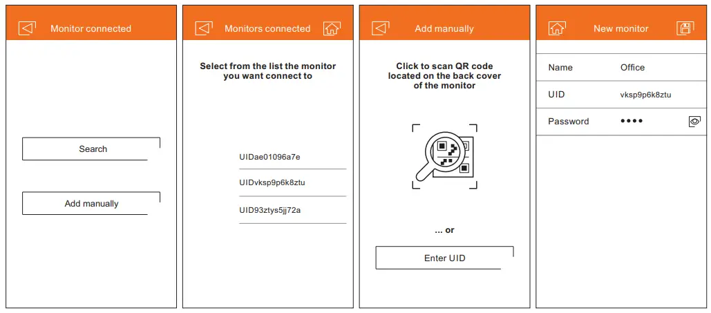 golmar G2Call App - monitor will appear as available