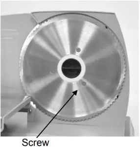 BUFFALO TOOLS MSLICER 180 Watt REMOVING THE CUTTING BLADE