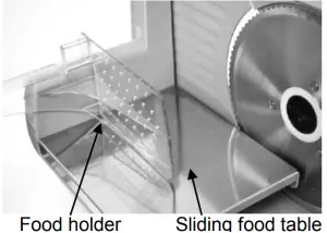BUFFALO TOOLS MSLICER 180 Watt SETTING THE SLICE THICKNESS A