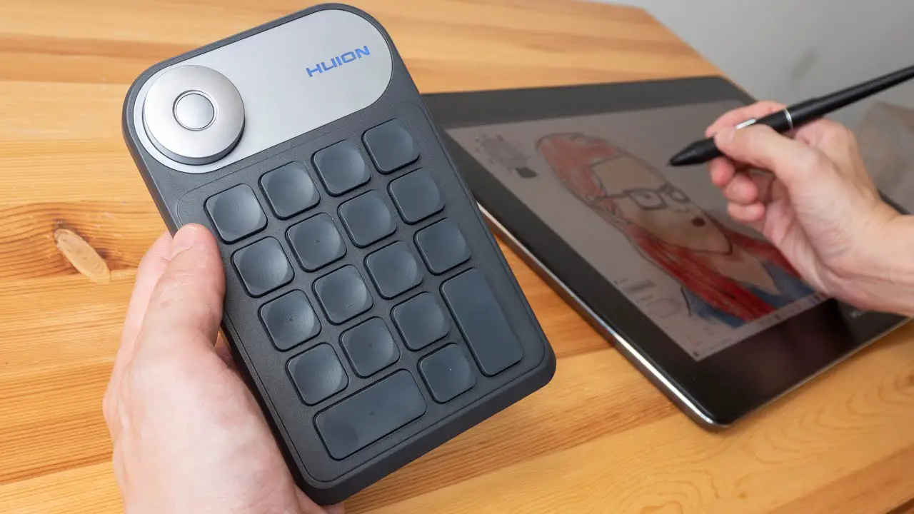 Huion Kd100 Mini Keydial One Hand Keyboard User Manual