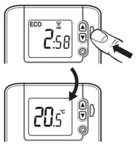 Honeywell THR842D Wireless Room Thermostat- ECO button