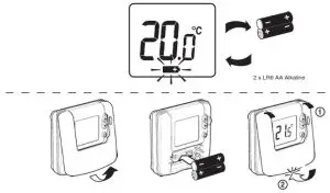 Honeywell THR842D Wireless Room Thermostat- Low battery