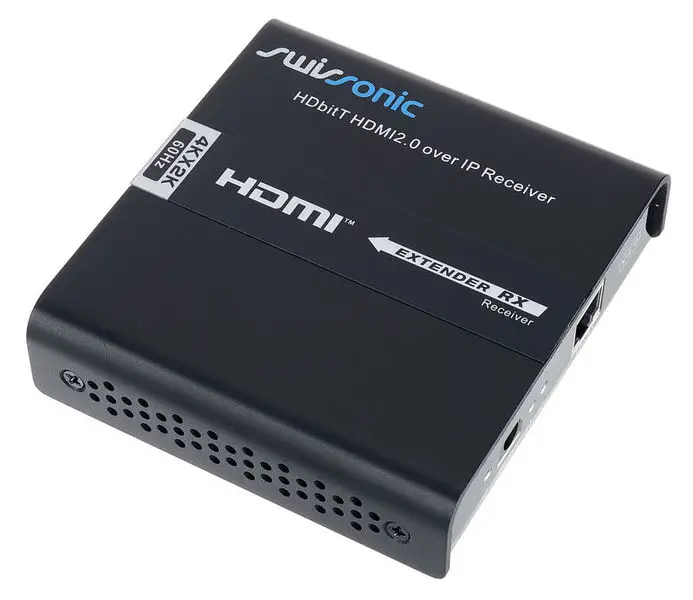 Swissonic 503189 HDbitT HDMI2.0 Over IP Extender and Receiver