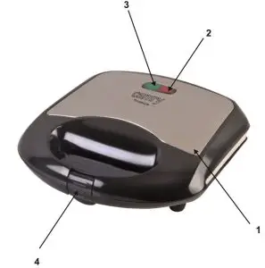FIG 1 Camry CR 3018 700W Sandwich Maker
