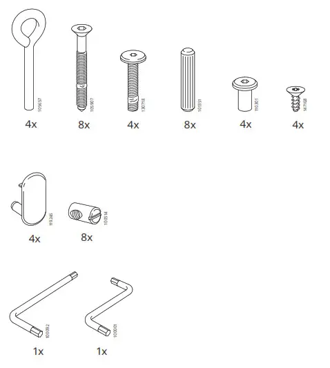 IKEA 302.485.75 Sundvik Crib - Screw