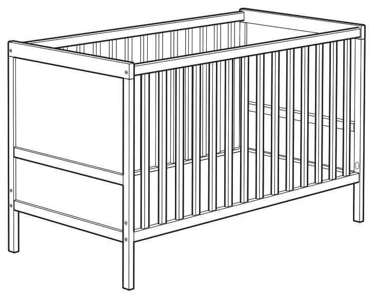 IKEA 302.485.75 Sundvik Crib