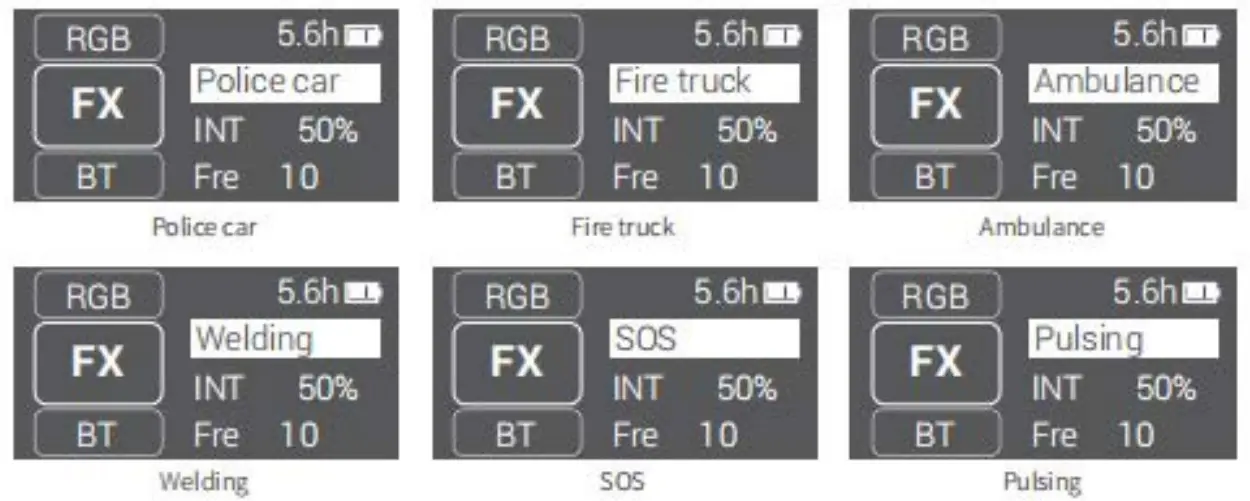 SmallRig RM75 RGBWW Magnetic Smart LED Video Light 3290 - menu app 2