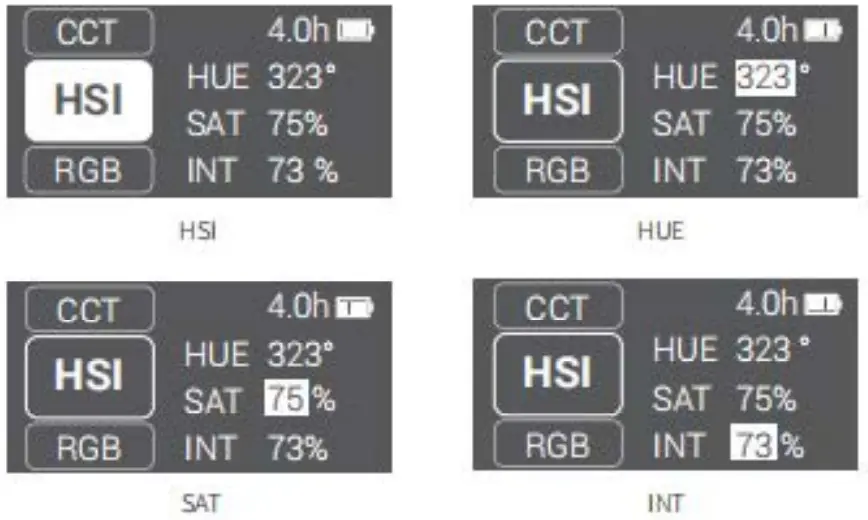 SmallRig RM75 RGBWW Magnetic Smart LED Video Light 3290 - menu app 5