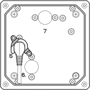 LINAK CAL40 - Mounting holes 1