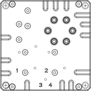 LINAK CAL40 - Mounting holes 2