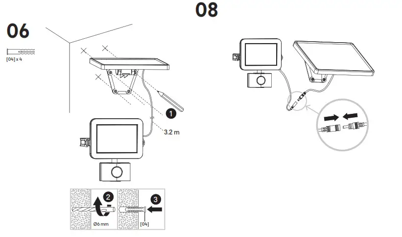 LAP RB0256A Outdoor LED Solar Floodlight with PIR Sensor- 6