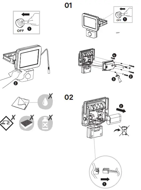 LAP RB0256A Outdoor LED Solar Floodlight with PIR Sensor- Care