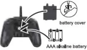 Transmitter battery installation