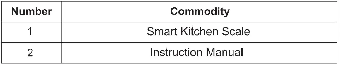 Yolanda l-YOL21001E Smart Kitchen Scale fig10