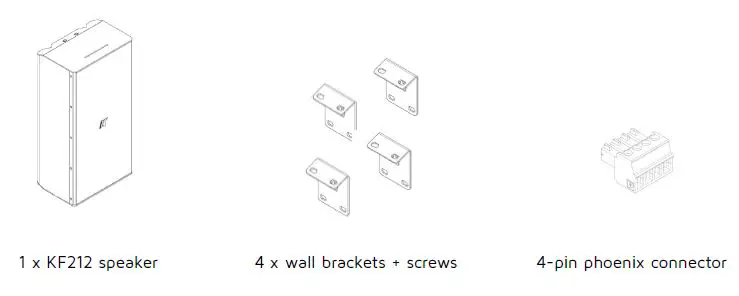 K-ARRAY KF212 Full Range Speaker with 2 x 12 Inch Drivers fig 2