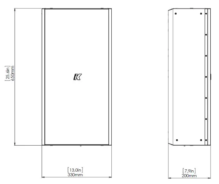 K-ARRAY KF212 Full Range Speaker with 2 x 12 Inch Drivers fig 3