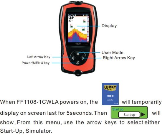 FIG 8 Powering ON and OFF