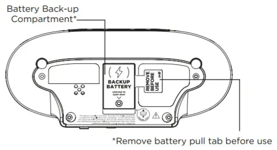 iHome iUVW3 PowerUVC Ultra 360 Degree UV C Sanitizer with Wireless Charging - BOTTOM PANEL