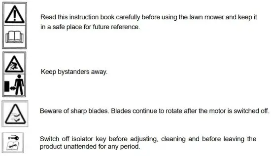 FIG 1 SYMBOLS MARKED ON THE PRODUCT