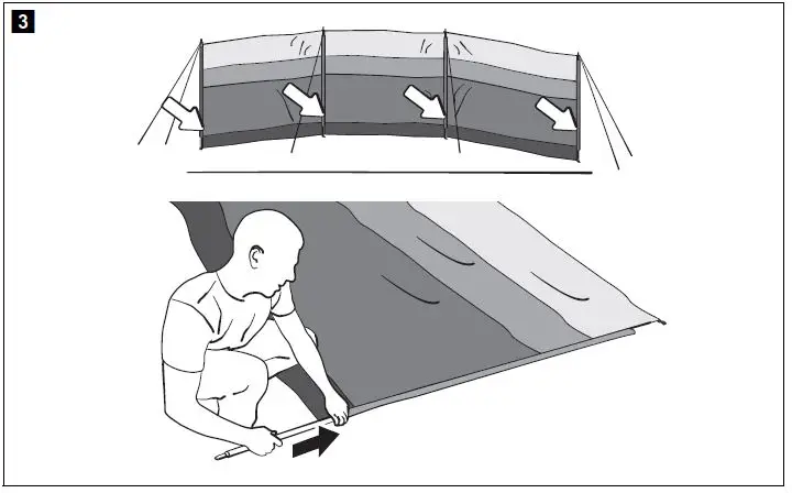 Kampa Steel Poled Windbreak fig 2
