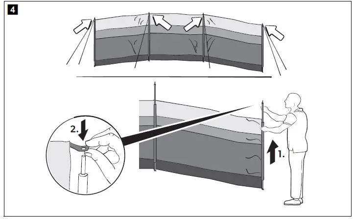 Kampa Steel Poled Windbreak fig 3