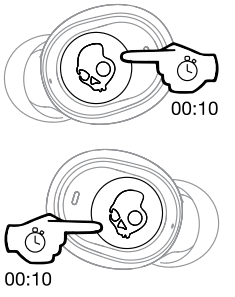 Skullcandy Jib True Series Wireless In Ear Headphones - Clear Pair Mode