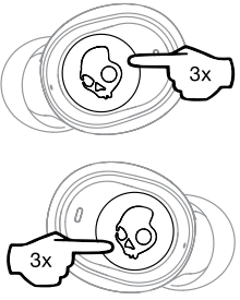 Skullcandy Jib True Series Wireless In Ear Headphones - Voice assistant
