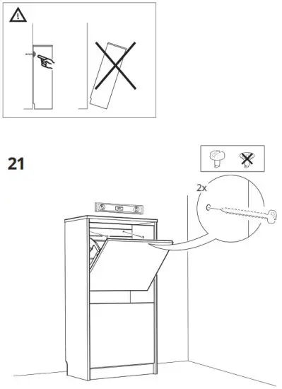 IKEA 802 564 50 BISSA Shoe Cabinet with 2 Compartments - fig16