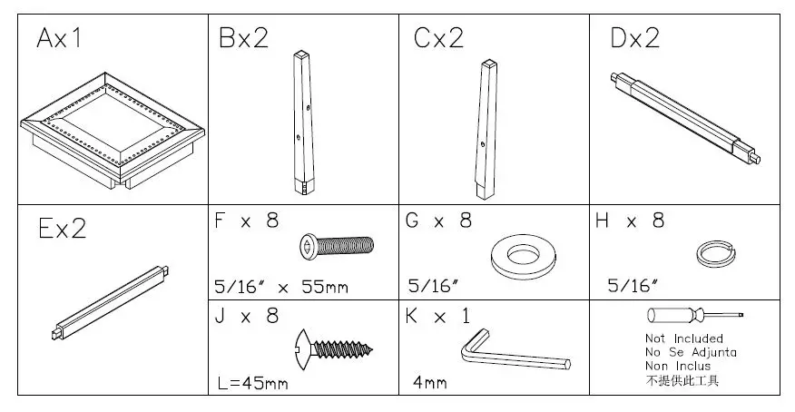 Ashley D498-024 Upholstered Stool FIG 1