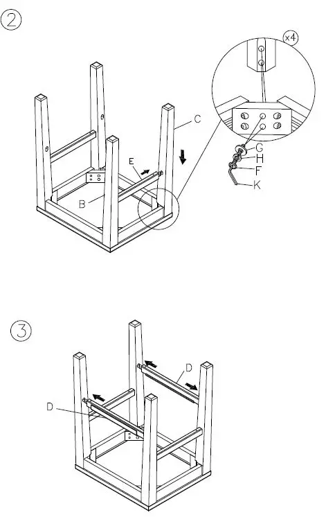 Ashley D498-024 Upholstered Stool FIG 3