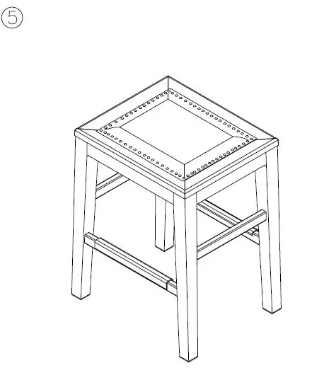 Ashley D498-024 Upholstered Stool FIG 5