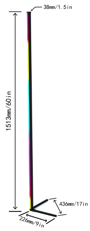 HEYWASAI B098D4LJ2S LED Corner Lamp - parameters