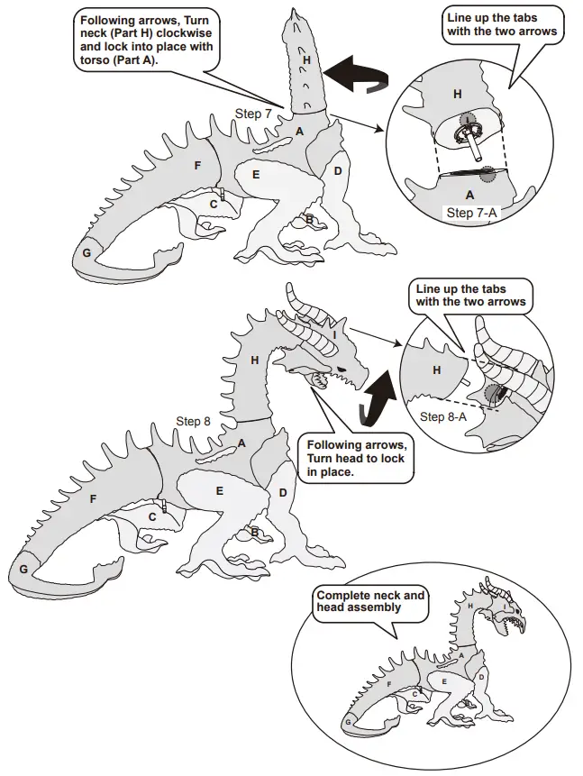 HOME ACCENTS Holiday 1005992856 69-Inch Animated Giant Dragon fig 4