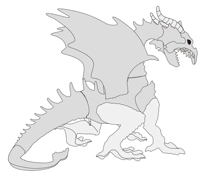 HOME ACCENTS Holiday 1005992856 69-Inch Animated Giant Dragon image