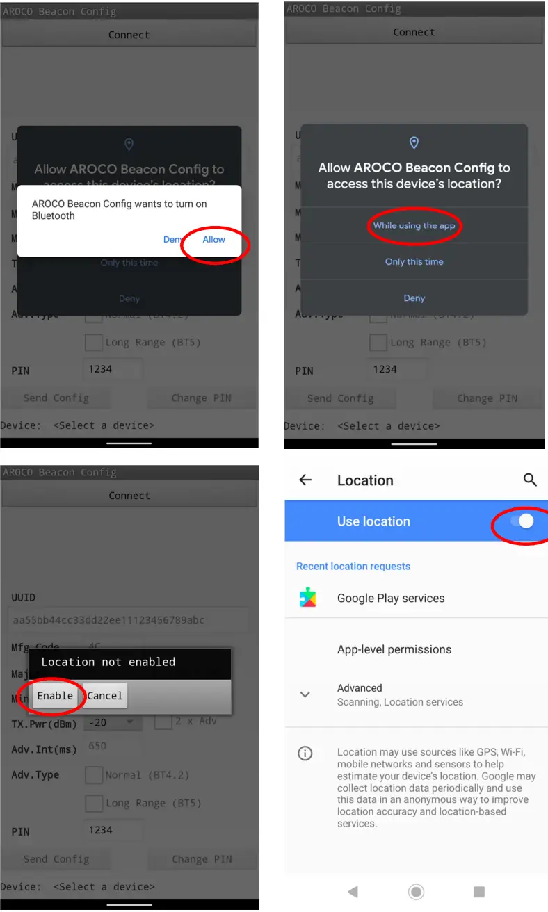 RODSUM WIRELESS AC BLET110 Aroco Wireless Beacon - app