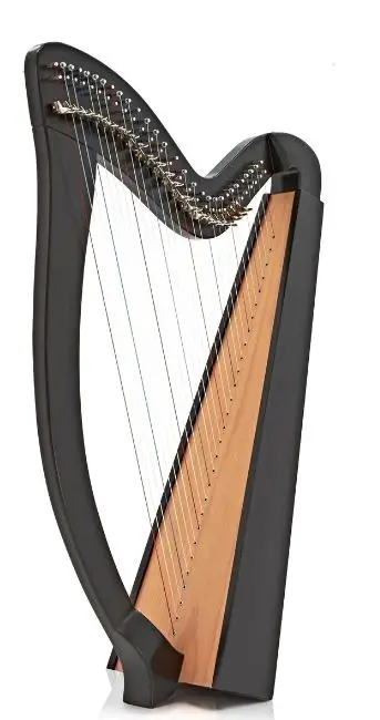 Gear4music 109064 29 String Harp with Levers pro