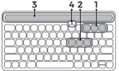 VictSing Multi Device Wireless Bluetooth Keyboard 2