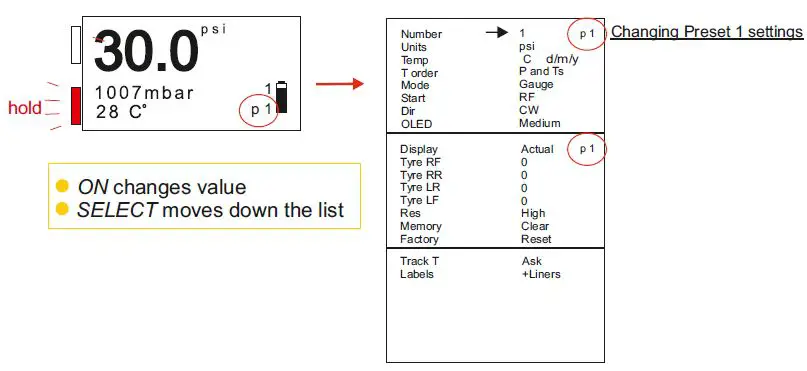 HMS motorsport 0001.20TC Tire Pressure Gauge with Pyrometer-FIG5