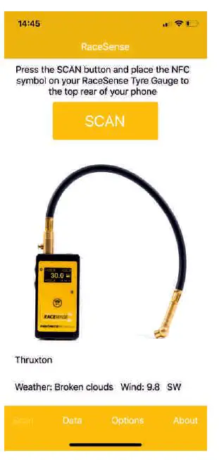 HMS motorsport 0001.20TC Tire Pressure Gauge with Pyrometer-FIG9