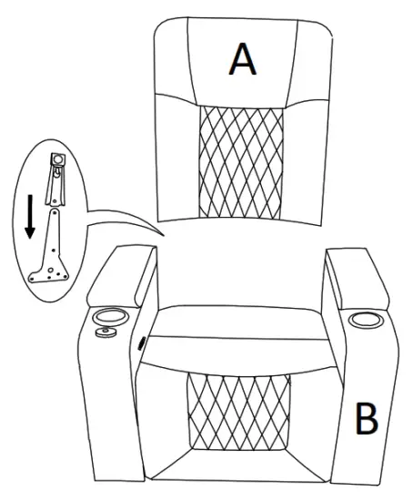 merax PP198292 Power Recliner Chair - main frame