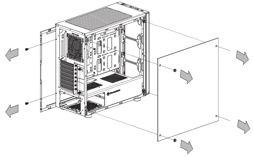 Thermaltake Tempered Glass Mid Tower- 13