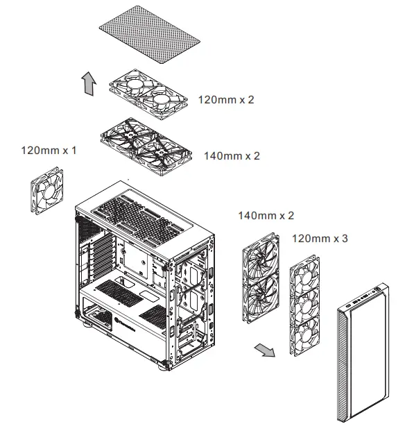 Thermaltake Tempered Glass Mid Tower- 19