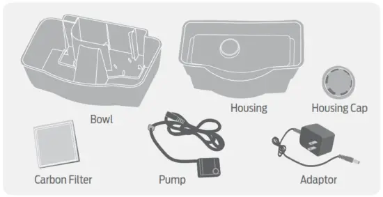Premier Pet GWW00-16688 100 oz. Pet Fountain - Included