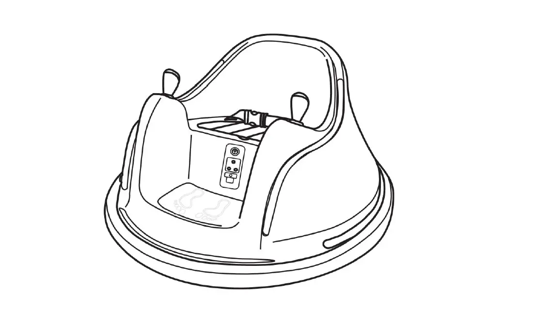 Sakee Ride On Bumper Car With 2 Batteries Instruction Manual