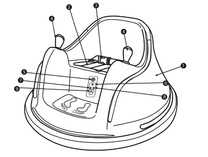 SAKEE-Ride-On-Bumper-Car-with-2-Batteries-fig-1