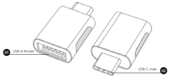 NEXIBO NBF 102430006 USB C TO USB A Adapter - Product Features