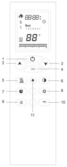 KLARSTEIN 10035086 Bormio Smart Fireplace Heater - REMOTE CONTROL