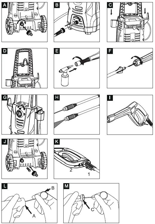HARDWARE MACHINERY 68167 High Pressure Washer-2